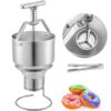 VEVOR Donut Depositor 5L Capacity Donut Dropper Hopper Food-Grade Aluminum Manual Donut Dispenser 6 Adjustable Thicknesses Donut Hopper with Stand Donut Batter Dispenser for Home & Commercial Use